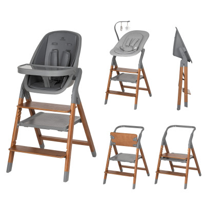 Carrello Ergo CRL-16701 - стільчик для годування, шезлонг для немовля, навчальна вежа до 75 кг, дитячий стільчик (дуга з м’якими іграшками, регульована підніжка) • Night Grey Carrello Ergo CRL-16701 - стільчик для годування, шезлонг для немовля, навчальна вежа до 75 кг, дитячий стільчик (дуга з м’якими іграшками, регульована підніжка) • Night Grey