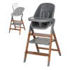 Carrello Ergo CRL-16701 - стільчик для годування, шезлонг для немовля, навчальна вежа до 75 кг, дитячий стільчик (дуга з м’якими іграшками, регульована підніжка) • Night Grey