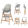 Carrello Ergo CRL-16701 - стільчик для годування, шезлонг для немовля, навчальна вежа до 75 кг, дитячий стільчик (дуга з м’якими іграшками, регульована підніжка) • Nordic Grey