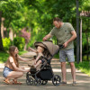 Carrello Bravo SL 2025 Deluxe CRL-5520 - прогулянкова коляска з великими колесами, всесезонний візок, захист від сповзання, ручка регулюється по висоті, зручна система складання • Ink Black