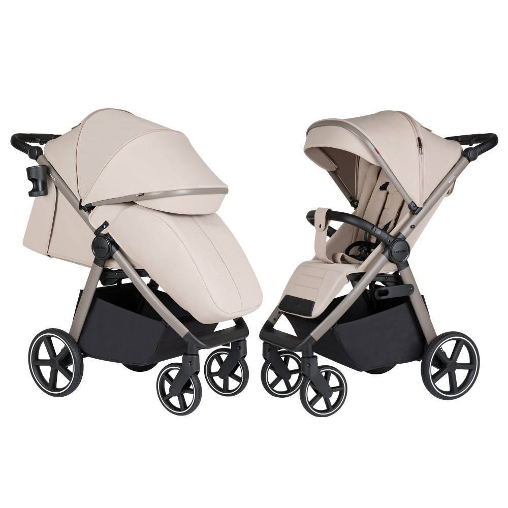 Carrello Bravo SL Deluxe CRL-5520 - прогулянкова коляска з великими колесами, всесезонний візок, захист від сповзання, ручка регулюється по висоті, зручна система складання • Shale Beige Carrello Bravo SL Deluxe CRL-5520 - прогулянкова коляска з великими колесами, всесезонний візок, захист від сповзання, ручка регулюється по висоті, зручна система складання • Shale Beige