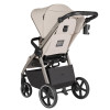 Carrello Bravo SL Deluxe CRL-5520 - прогулянкова коляска з великими колесами, всесезонний візок, захист від сповзання, ручка регулюється по висоті, зручна система складання • Shale Beige