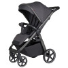Carrello Bravo SL 2025 Deluxe CRL-5520 - прогулянкова коляска з великими колесами, всесезонний візок, захист від сповзання, ручка регулюється по висоті, зручна система складання • Thunder Grey