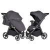 Carrello Bravo SL Deluxe CRL-5520 - прогулочная коляска с большими колесами, всесезонная, регулируемая амортизация, индивидуальная окраска рамы • Thunder Grey