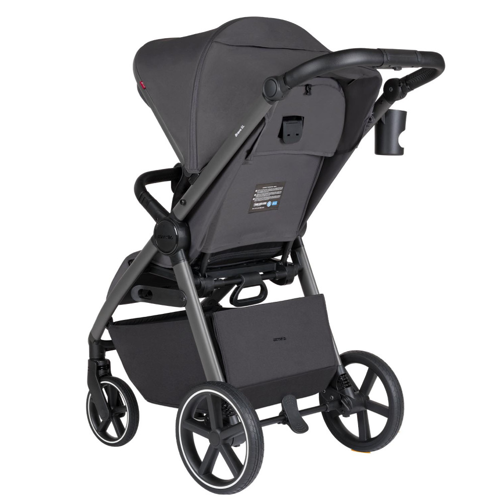Carrello Bravo SL Deluxe CRL-5520 - прогулочная коляска с большими колесами, всесезонная, регулируемая амортизация, индивидуальная окраска рамы • Thunder Grey