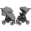 Carrello Bravo Plus CRL-5515 - прогулянкова коляска з великими колесами, всесезонний візок • Forest Grey