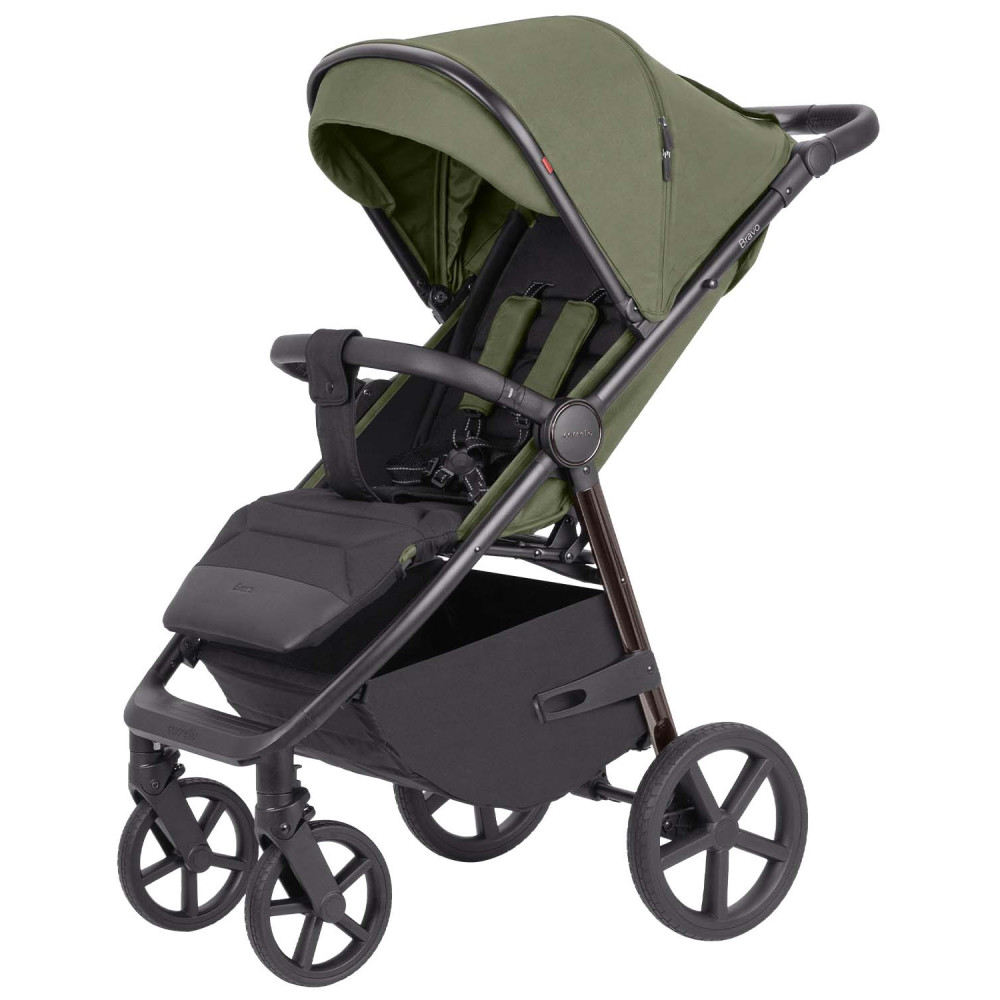 Carrello Bravo Plus CRL-5515 - прогулянкова коляска з великими колесами, всесезонний візок • Midnight Green Carrello Bravo Plus CRL-5515 - прогулянкова коляска з великими колесами, всесезонний візок • Midnight Green