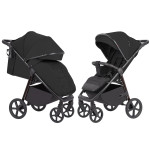 Carrello Bravo Plus CRL-5515 - всесезонная прогулочная коляска с большими колесами • Pure Black Carrello Bravo Plus CRL-5515 - всесезонная прогулочная коляска с большими колесами • Pure Black