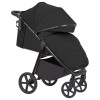 Carrello Bravo Plus CRL-5515 - прогулянкова коляска з великими колесами, всесезонний візок • Pure Black
