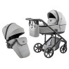 Adamex Dolce Eco - детская коляска 2 в 1, многофункциональная коляска для новорожденных, дополнительная вентиляция, мягкая амортизация • Light Grey Adamex Dolce Eco - детская коляска 2 в 1, многофункциональная коляска для новорожденных, дополнительная вентиляция, мягкая амортизация • Light Grey
