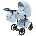 Adamex Nola Natura - детская коляска 2 в 1, многофункциональная коляска для новорожденных, улучшенная вентиляция • Sky (1) Adamex Nola Natura - детская коляска 2 в 1, многофункциональная коляска для новорожденных, улучшенная вентиляция • Sky (1)