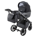 Adamex Nola Natura - детская коляска 2 в 1, многофункциональная коляска для новорожденных, улучшенная вентиляция • Carbon (11) Adamex Nola Natura - детская коляска 2 в 1, многофункциональная коляска для новорожденных, улучшенная вентиляция • Carbon (11)