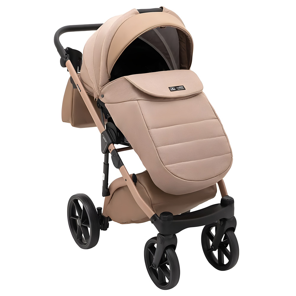 Adamex Nola Natura - детская коляска 2 в 1, многофункциональная коляска для новорожденных, улучшенная вентиляция • Camel (5) Adamex Nola Natura - детская коляска 2 в 1, многофункциональная коляска для новорожденных, улучшенная вентиляция • Camel (5)