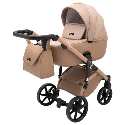 Adamex Nola Natura - детская коляска 2 в 1, многофункциональная коляска для новорожденных, улучшенная вентиляция • Camel (5) Adamex Nola Natura - детская коляска 2 в 1, многофункциональная коляска для новорожденных, улучшенная вентиляция • Camel (5)