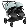 Adamex Leo Duo Eco - детская коляска для двойни, универсальная коляска 2 в 1 для двойни и погодок, независимая регулировка прогулочных блоков • Jade (SA-20)