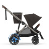 Cybex eGazelle S - прогулочная коляска с электроприводом, автоматическим покачиванием, 20+ конфигураций, плавный и комфортный ход • Taupe Frame Chocolate Brown