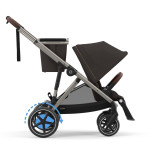 Cybex eGazelle S - прогулочная коляска с электроприводом, автоматическим покачиванием, 20+ конфигураций, плавный и комфортный ход • Taupe Frame Chocolate Brown