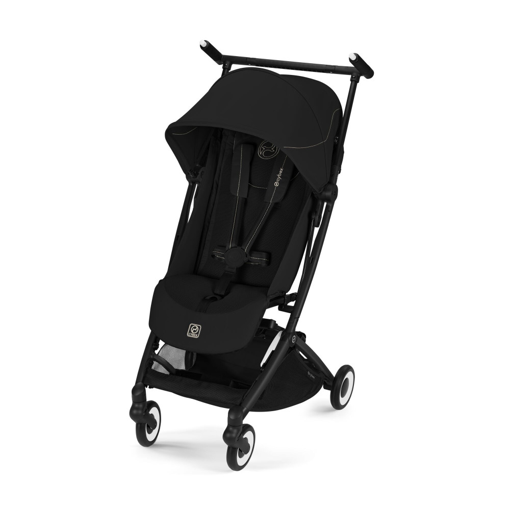 Cybex Libelle - прогулочная коляска для путешествий с дождевиком, легкая, ручная кладь • BLK Magic Black