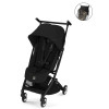 Cybex Libelle - прогулочная коляска для путешествий с дождевиком, легкая, ручная кладь • BLK Magic Black