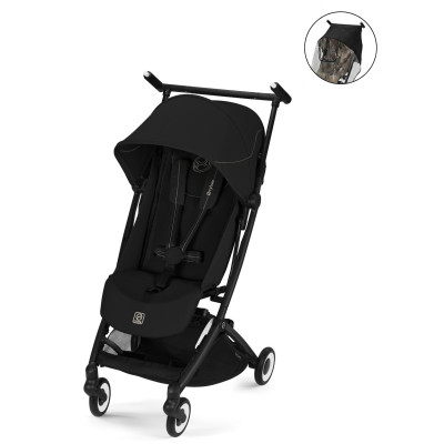 Cybex Libelle - прогулочная коляска для путешествий с дождевиком, легкая, ручная кладь • BLK Magic Black Cybex Libelle - прогулочная коляска для путешествий с дождевиком, легкая, ручная кладь • BLK Magic Black