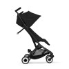 Cybex Libelle - прогулочная коляска для путешествий с дождевиком, легкая, ручная кладь • BLK Magic Black