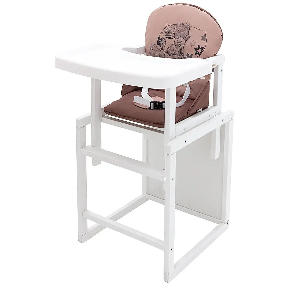 Стульчик-трансформер Babyroom Винни-240 белый капучино / шоколад мишка с чашкой (626041)