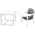 Стульчик-трансформер Babyroom Винни-240 белый серый / графит мишка с сердцем (626040) Стульчик-трансформер Babyroom Винни-240 белый серый / графит мишка с сердцем (626040)