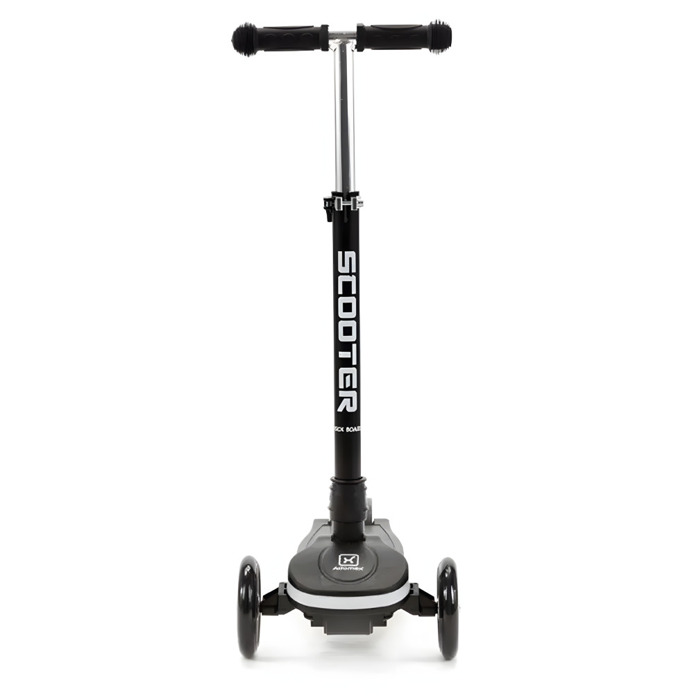 Adamex Scooter - детский 3-колесный самокат с Led подсветкой • Black