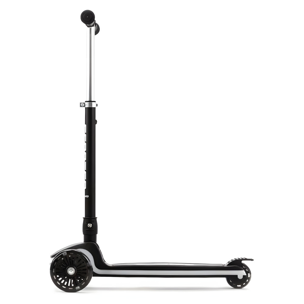 Adamex Scooter - детский 3-колесный самокат с Led подсветкой • Black