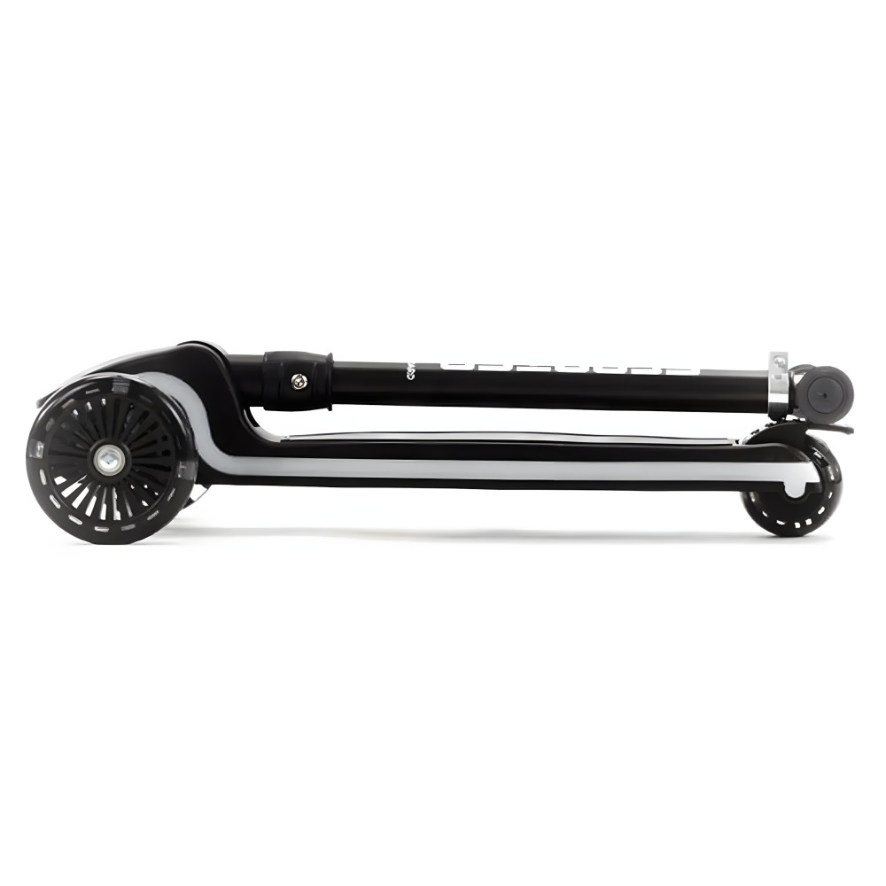 Adamex Scooter - детский 3-колесный самокат с Led подсветкой • Black
