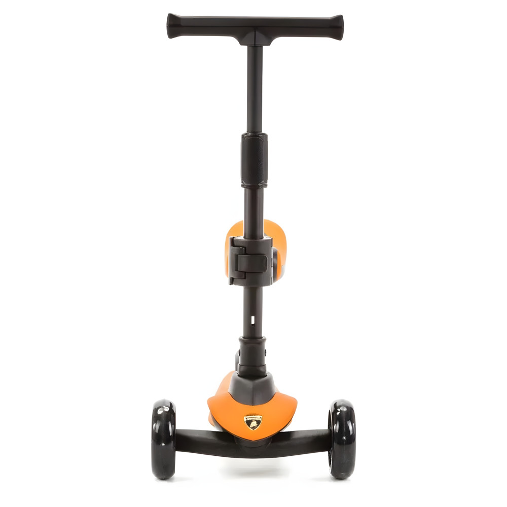 Lamborghini Kids Scoter - детский 3-колесный складной самокат с LED подсветкой колес • Orange