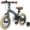 Qplay Miniby 3в1/12" - дитячий велосипед-біговел 3в1, сталева рама • Grey-Blue