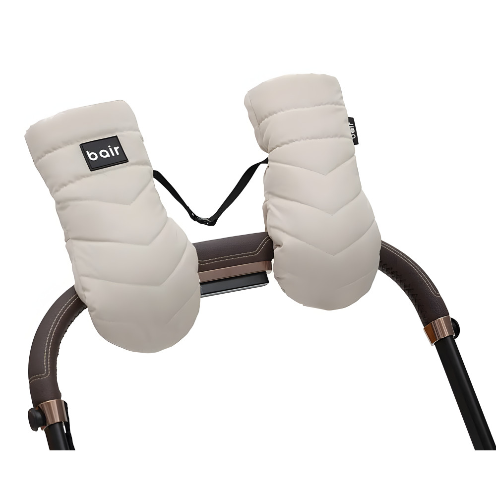 Bair Cozy Mitts - утепленные водоотталкивающие рукавицы на коляску • Beige