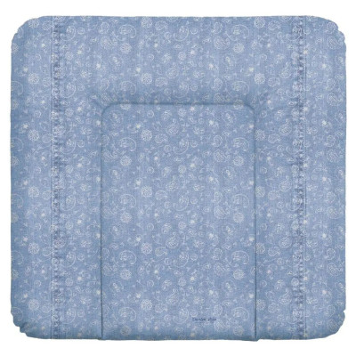 Ceba Baby W-144-119-592 - мягкий пеленальный матрас (75х72 см) • Denim Style Boho Blue Ceba Baby W-144-119-592 - мягкий пеленальный матрас (75х72 см) • Denim Style Boho Blue