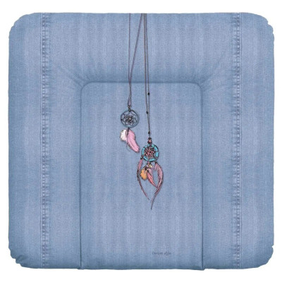 Ceba Baby W-144-119-598 - мягкий пеленальный матрас (75х72 см) • Denim Style Dream Catcher Blue Ceba Baby W-144-119-598 - мягкий пеленальный матрас (75х72 см) • Denim Style Dream Catcher Blue