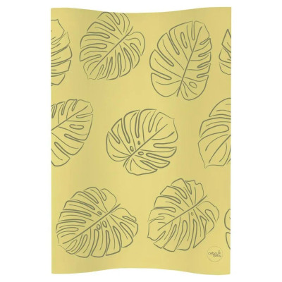 Ceba Baby W-104-000-672 - мягкий пеленальный матрас Cosy (48х70 см) • Monstera Mustard Ceba Baby W-104-000-672 - мягкий пеленальный матрас Cosy (48х70 см) • Monstera Mustard