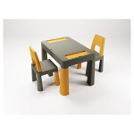 Tega Multifun TI-011-172 - комплект стол и 2 стула • Graphite / Mustard	