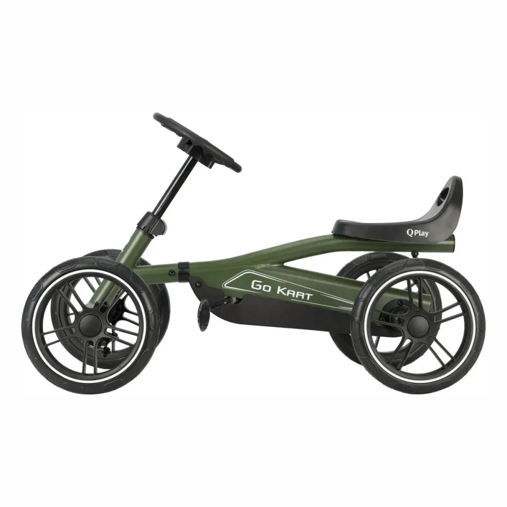 Qplay Go Kart - детский велокарт, регулируемое сиденье • Army Green