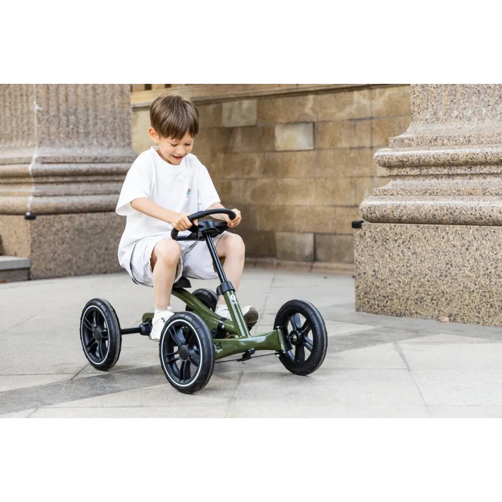 Qplay Go Kart - детский велокарт, регулируемое сиденье • Army Green