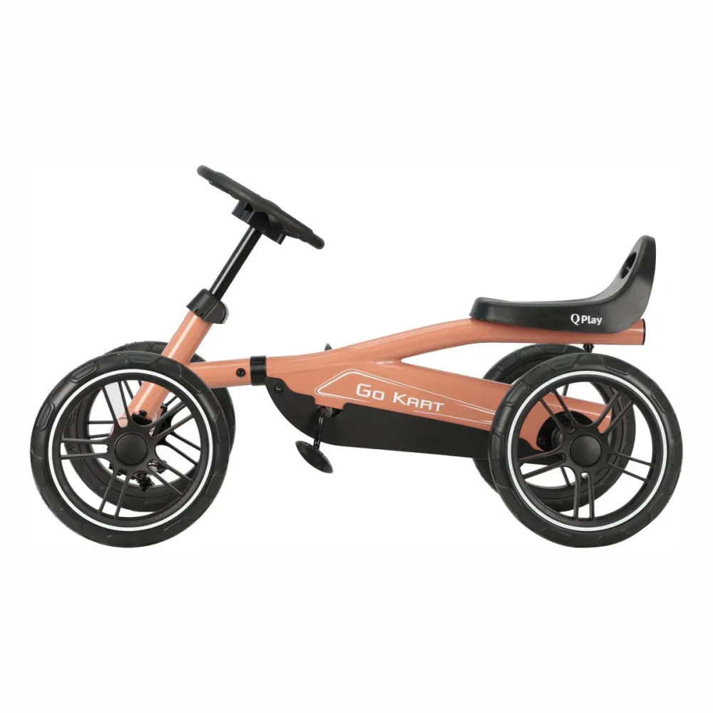 Qplay Go Kart - детский велокарт, регулируемое сиденье • Nude Pink