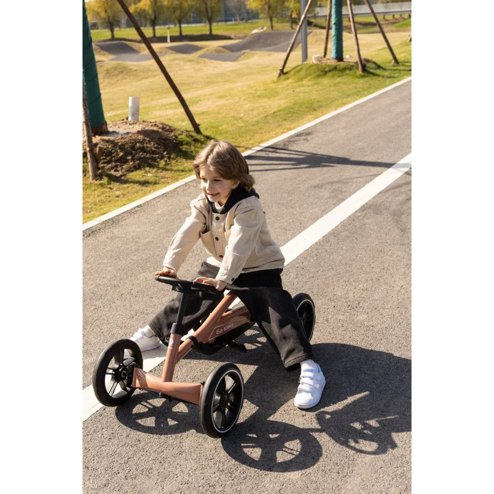 Qplay Go Kart - детский велокарт, регулируемое сиденье • Nude Pink