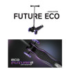 Qplay Future Eco - детский трехколесный самокат, LED подсветка колес и платформы • Purple
