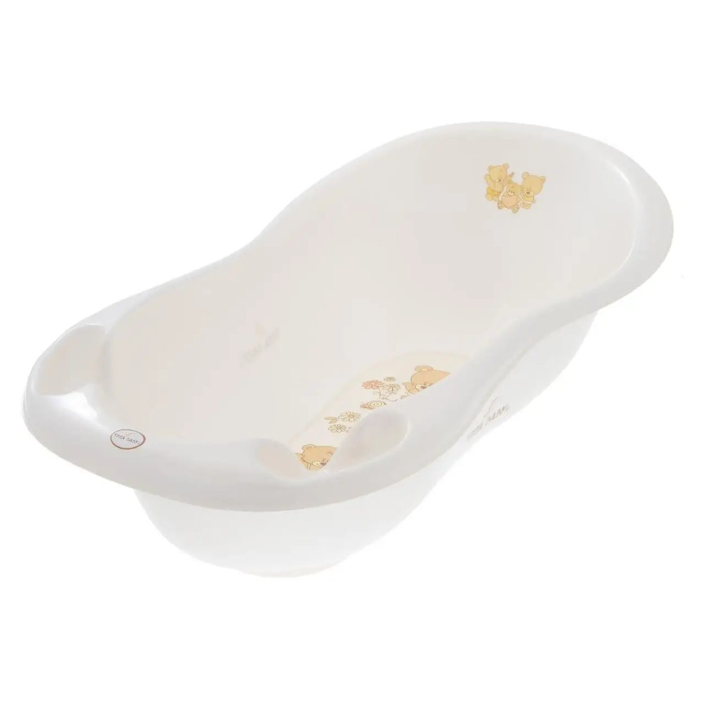 Tega Teddy Bear Lux - дитяча ванночка 102 см • White Pearl