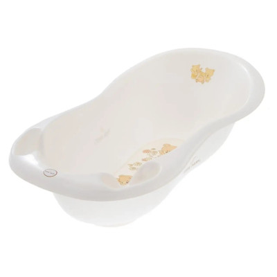 Tega Teddy Bear Lux - дитяча ванночка 102 см • White Pearl