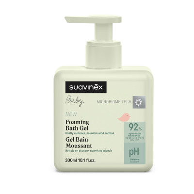 Suavinex Foaming Cleansing Gel - пенистый гель для купания с рождения • 300 мл Suavinex Foaming Cleansing Gel - пенистый гель для купания с рождения • 300 мл