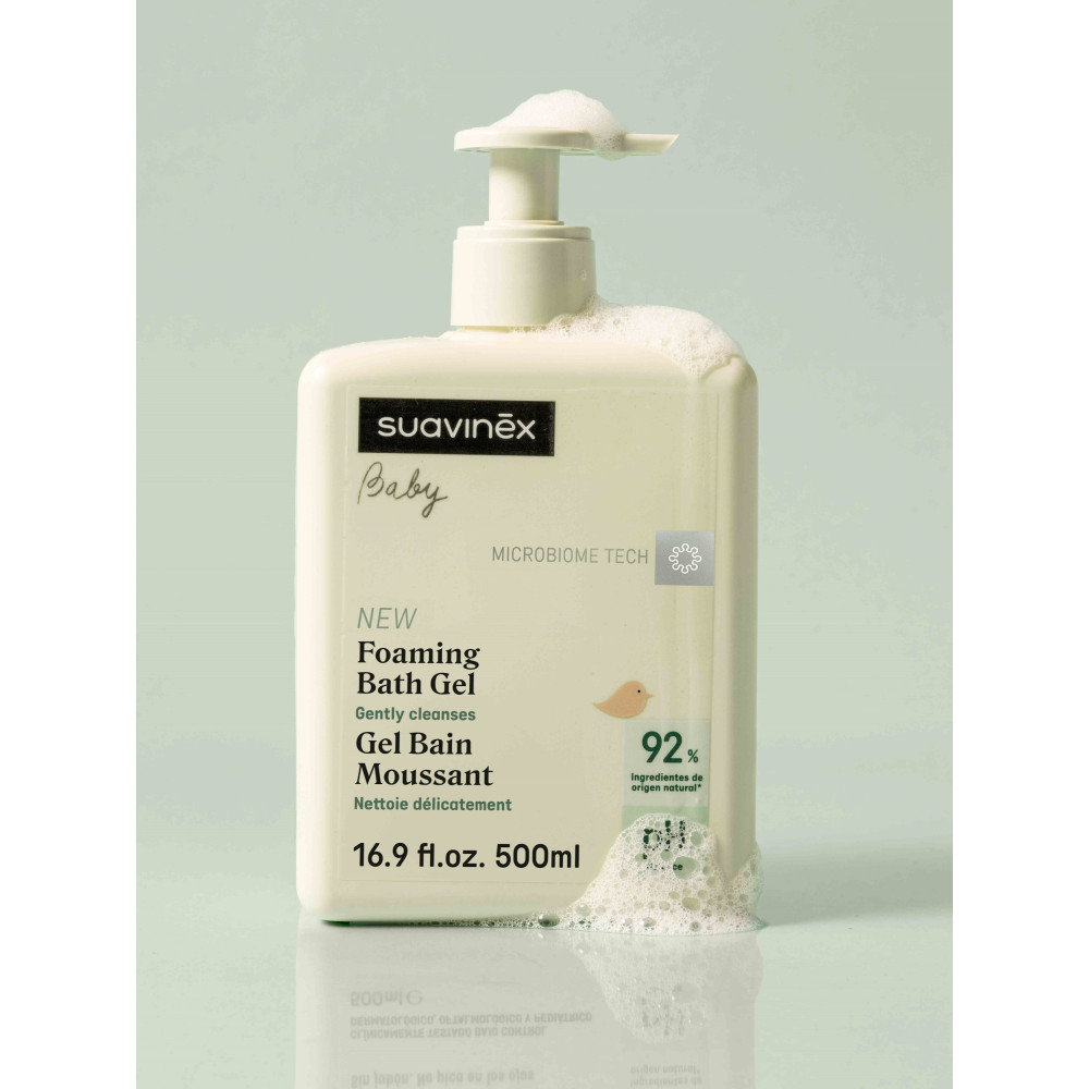 Suavinex Foaming Cleansing Gel - пенистый гель для купания с рождения • 500 мл Suavinex Foaming Cleansing Gel - пенистый гель для купания с рождения • 500 мл