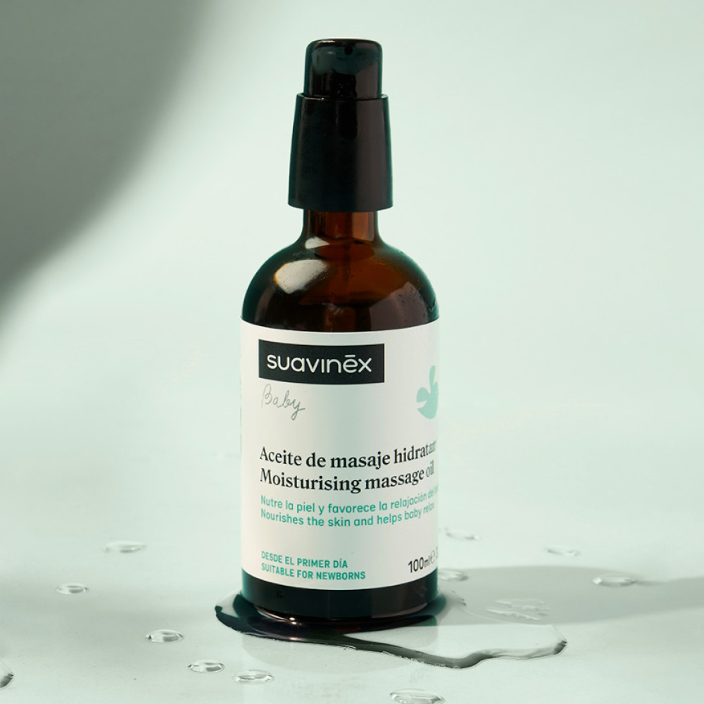 Suavinex Baby Moisturizing Massage Oil - увлажняющее массажное масло для малышей, средство для расслабляющего массажа перед сном • 100 мл Suavinex Baby Moisturizing Massage Oil - увлажняющее массажное масло для малышей, средство для расслабляющего массажа перед сном • 100 мл