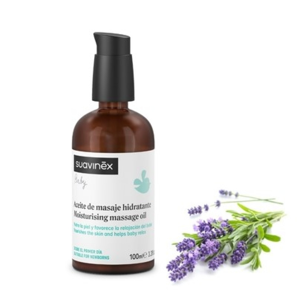 Suavinex Baby Moisturizing Massage Oil - увлажняющее массажное масло для малышей, средство для расслабляющего массажа перед сном • 100 мл Suavinex Baby Moisturizing Massage Oil - увлажняющее массажное масло для малышей, средство для расслабляющего массажа перед сном • 100 мл