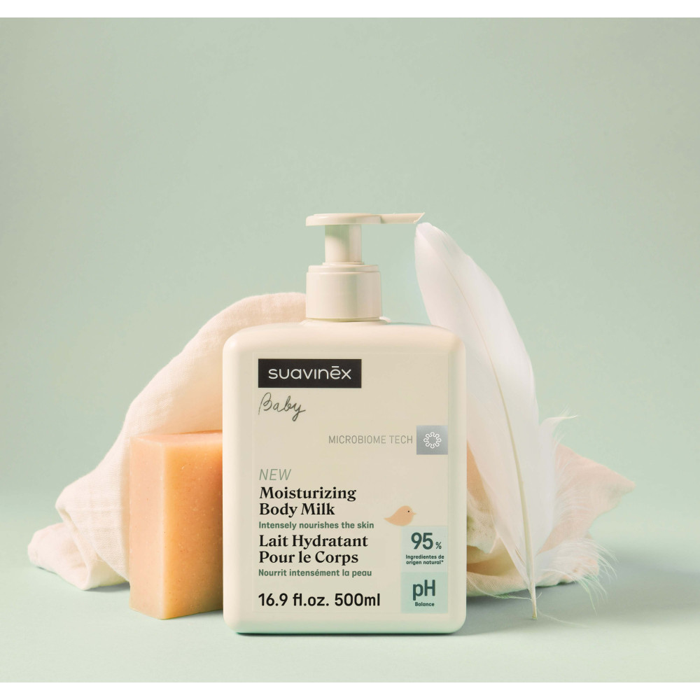 Suavinex Moisturising Body Lotion - увлажняющее молочко для тела • 500 мл Suavinex Moisturising Body Lotion - увлажняющее молочко для тела • 500 мл