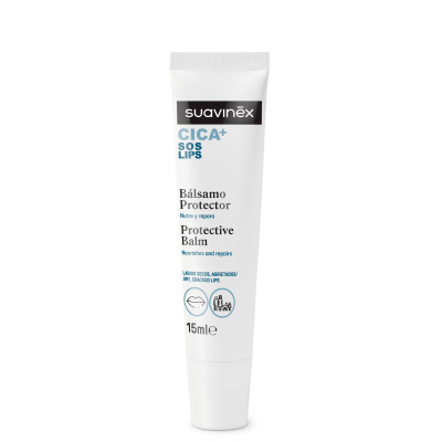 Suavinex CICA+ SOS Lips - защитный бальзам для губ для всей семьи • 15 мл Suavinex CICA+ SOS Lips - защитный бальзам для губ для всей семьи • 15 мл